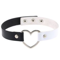 Specifications:Features unique love heart design faux leather choker.The punk style will make you cool and eye-catching.Easy to match daily dress and comfortable to wear.A must-have accessory to increase your temperament and charm.Type: NecklaceGender: Women'sStyle: PunkSku：7970Material: Alloy, Faux LeatherSize: 1.7cm x 39cm/0.67"" x 15.35""(Approx.)Occasions: Wedding, Evening Party, Banquet, Dating, Club, etcFeatures: Choker, Love Heart Design, Gorgeous, StylishNotes:Due to the light and screen Leather Heart Choker, Witchy Necklace, Leather Choker Collars, Gothic Choker, Goth Choker, Body Dimensions, Witch Necklace, Dark Jewelry, Goth Necklace