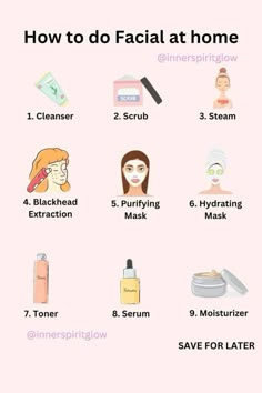 How To Do Facial, Facial At Home, Diy Facial