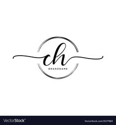 the initial letter logo design with handwritten lettering