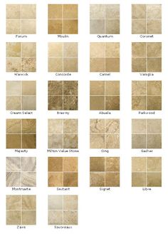 the different types and colors of marble tiles