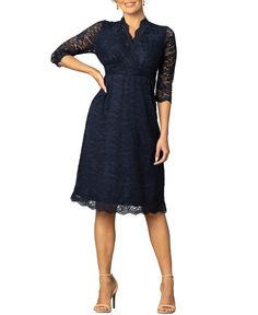 in stock Cocktail Dresses With Sleeves, Lace A Line Dress, Lace Cocktail Dress, Cocktail Dress Wedding, Blue Cocktail Dress, Semi Formal Dresses, Midi Cocktail Dress, Formal Dresses For Women, Cocktail Dress Lace