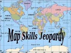 a map with the words maps skills leopards written on it