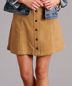 Buttoned Flared Skirt For Fall, Flared Skirt Bottoms With Buttons For Fall, Fall Flared Skirt With Buttons, Fall Mini Skirt With Snap Buttons, Fitted Skirt With Snap Buttons For Fall, Chic Skirt With Snap Buttons For Fall, Chic Fall Skirt With Snap Buttons, Chic Skirt With Button Zip Fly For Fall, Casual Fall Skirt With Button Zip Fly