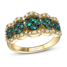 Le Vian Emerald Ring 1/4 ct tw Diamonds 14K Honey Gold Le Vian Jewelry, Levian Rings, Costa Smeralda, Levian Jewelry, Gold Book, Chocolate Diamonds, Le Vian, Women Diamond, Gold Price