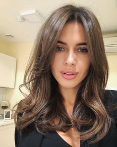 Highlights Brunette, Haircut Inspiration, Brown Blonde Hair, Brown Hair Colors, Layered Hair, Brunette Hair Color