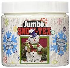 a jar of jumbo sno - tex snowman