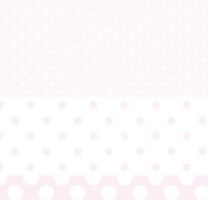 a pink and white polka dot background with space for text