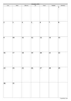 a blank calendar with the month numbers on it