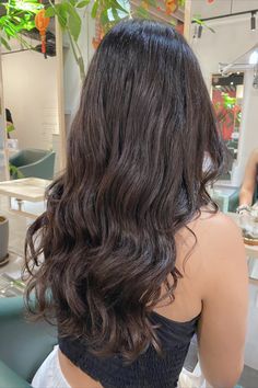 Hair Perms Types Body Wave, Types Of Hair Waves, Soft Perm For Long Hair, Jelly Perm Korean, S Curl Perm Korean, Korean Soft Perm, Curl Perm Types, Soft Curl Perm