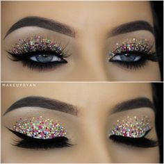 10 mil curtidas, 113 comentários - An Knook (@makeupbyan) no Instagram: “Confetti Eyes 🌟 Tutorial is now on my YouTube channel (link in bio) or search for Makeupbyan on…” Perfect Makeup Tutorial, Glitter Wallpaper Iphone, Make Carnaval, Eyes Tutorial, Pinterest Makeup, Festival Makeup, Glitter Eyes, Facepaint