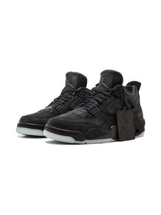 Shop black Jordan Air Jordan 4 Retro KAWS with Express Delivery - Farfetch Tenis Jordan Retro, Jordan Air 4 Retro, Jordan Air 4, Nike Air Force Black, Air Jordan 4 Retro Black, Jordan 4 Black, Nike Shoes Girls, Dr Shoes, Jordan 4s