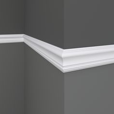 RELIABILT 2-5/8-in x 8-ft Pine Primed Wood 390 Chair Rail Moulding Lowes.com Two Tone Walls, Chair Rail Molding, Prime Colors, Elegant Chair, Large Chair, White Chair