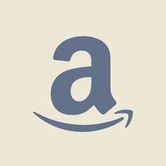 an amazon logo with the letter a in it's center, on a beige background