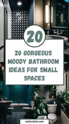 20 Gorgeous Moody Bathroom Ideas for Small Spaces Bathroom Moody