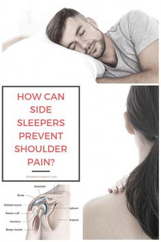 Side sleeping is the most popular sleeping position. But, it can cause shoulder pain. We share our tops tips on preventing shoulder pain. Sleep Aids For Adults, Shoulder Pain At Night, Shoulder Pain Exercises, Sore Shoulder, Natural Sleep Aid, Bicep Muscle, Shoulder Pain Relief, Side Sleeping, Natural Sleep Aids