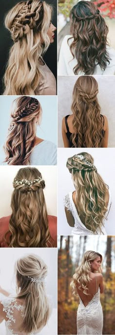 many different types of hair are shown in this collage