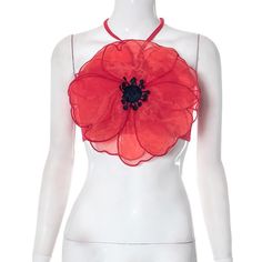 Please refer to our sizing chart for a guideline when choosing a size. 5 business days order processing time. 90% polyester 10% spandex. Flower Pattern Embroidery, Techno Fashion, Bodysuits And Jeans, Long Halter Dress, Sheer Mesh Dress, Halter Swimwear, Backless Crop Top, Better Things, Magic Hour