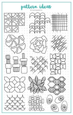 an image of different patterns and shapes