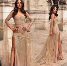 Gold Formal Dress Long, Gold Dress Long Classy, Golden Prom Dress, Gold Dresses Long, Debs Dress, Mermaid Sweetheart, Couture Gown, Dress With Split, Golden Dress