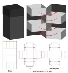 the instructions for how to make an origami box