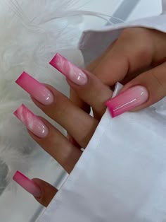 Multicolor  Collar    Color Nails Embellished   Nail,Hand & Foot Care Ballet Nails, Her Nails, Classy Acrylic Nails, Acrylic Nails Coffin Pink, Acrylic Nails Coffin Short, Pink Acrylic Nails, Square Acrylic Nails, Nail Arts