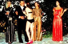 Vogue UK, October 1973 Models: Karin Feddersen, Cathee Dahmen and Grace Coddington Photographer: Helmut Newton Slim Aarons Photography, Grace Coddington, Patti Hansen, Fashion 1970s, Roxy Music, Lauren Hutton, Helmut Newton, Slim Aarons, Glad Rags