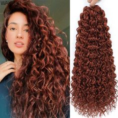 SPECIFICATIONS Brand Name: Wakego Material Grade: Low Temperature Fiber Items per Package: 24strands/pack Can Be Permed: No Color Type: Ombre Hair Weight: 14 Inch 65 Grams(+-5g)/Pack 18 Inch 85 Grams(+-5g)/Pack Hair Style: GoGo Curl Crochet Hair Full Head Set: 6-8 Packs Make a full Head Water Wave Crochet Hair, Water Wave Crochet, Wave Crochet, Hair Supplies, Head Set, Crochet Hair, Water Waves, Crochet Hair Styles, No Color