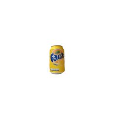 a can of fanta lemonade on a white background