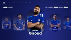 Chelseafc team 1 Web Sport, Design Sites, Ui Ux 디자인, Flower Graphic Design, Sports Design Inspiration, Ui Design Website, Ux Design Inspiration