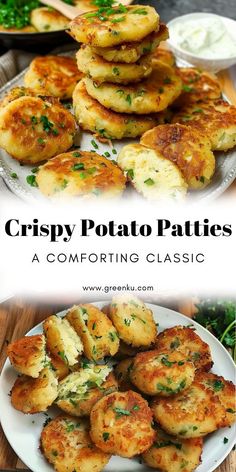 crispy potato patties are an easy appetizer to serve at any party