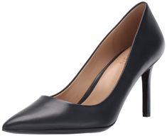 PRICES MAY VARY. Women's pointed toe pump with a comfortable walkable heel and sleek design Leather, metallic leather, suede or fabric upper with a pointed toe 3 inch heel with a slip on fit and non-slip outsole for everyday ease and elegance Contour+ technology for a premium fit, easy slip on style and all-day comfort experience Consciously packaged: 100% of our shoe boxes are made of 80% recycled paper + soy-based ink and shoes are designed using sustainable materials Perfect for many occasion Reef Girls, Shoe Bin, Shoe Containers, Ladies Slides, Office Shoes, 3 Inch Heels, Navy Leather, Business Attire, Heel Pumps