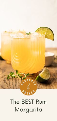 the best rum margarita recipe is here and it's so easy to make with just 3 ingredients