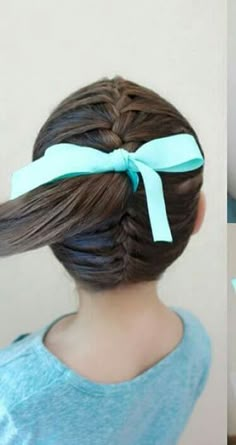 Double french braid from top and bottom to make a single pony tail. Gymnastics Hair, French Braid, Toddler Hair, Hair Dos, Pretty Hairstyles, Lany, Kids Hairstyles