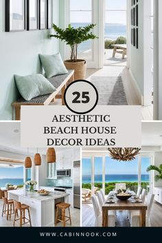 the beach house decor ideas are great for any homeowner to enjoy their time