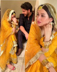 Aena Khan In Fairy Tale, Mayoun Decor, Fairy Tale Drama, Haldi Look For Bride, Aena Khan, Hamza Sohail, Simple Dress Casual, Indian Bridesmaid Dresses