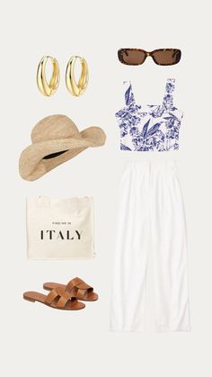 Europe Outfits Summer, Italy Vacation Outfits, Italy Summer Outfits, What To Wear In Italy, Coast Outfit, European Summer Outfits, Honeymoon Outfits, Italy Summer, Europe Outfits