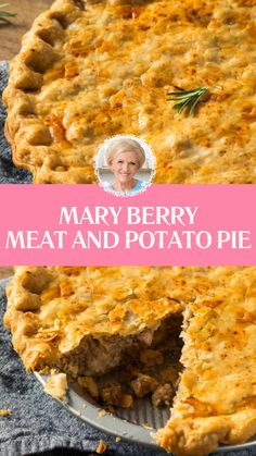 Mary Berry Meat And Potato Pie Recipe British Meat Pie Recipe, Lancashire Recipes, British Meat Pies, Scottish Meat Pie Recipe, Meat And Potato Pie, Gordon Ramsay Dishes, Pies Savory, Berry Pie Recipe, Vegetarian Pie