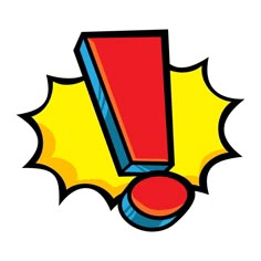 a red and yellow object with an arrow on it's side, in the shape of a star