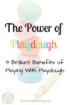 the power of playdough with text overlay