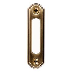 an image of a door handle on a white background that looks like it is made out of brass