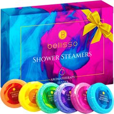 PRICES MAY VARY. SHOWER AROMATHERAPY: Elevate your shower experience with Bellisso's shower steamers for women and men; Offering stress relief and relaxation, they transform your shower into a luxurious Bellisso spa retreat; Ideal for those seeking relaxing personal care products or unique stress relief gifts from Bellisso AN EXCELLENT GIFT: Bellisso shower steamers gift set is the perfect gift choice for any occasion; Ideal as thoughtful stocking stuffers, unique white elephant gifts for adults Unique White Elephant Gifts, Shower Fizzies, Shower Tablets, Shower Aromatherapy, Aromatherapy Gift Set, Aromatherapy Gifts, Relaxation Gifts, Shower Steamers, Spa Experience