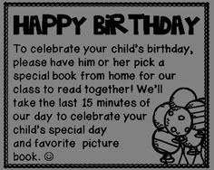 a birthday card for a child's birthday with the words happy birthday to celebrate your child