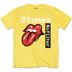 Make a Statement: Rock 'n' Roll StyleUnleash your inner rock star with our officially licensed Rolling Stones T-shirt. Made for the true fan, this piece is an essential addition to any music lover's wardrobe, offering a stylish way to showcase your love for one of the greatest rock bands ever.Timeless Design Meets Modern ComfortIconic Design: This T-shirt features the classic Rolling Stones tongue logo, instantly recognizable and synonymous with the rebellious spirit of rock 'n' roll.Quality Mat The Artist Movie, Band Merchandise, No Filter, High Quality T Shirts, Text Design, Kid Tees, Rolling Stones, Workout Tee, Retro Fashion