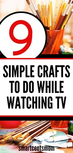 the 9 simple crafts to do while watching tv