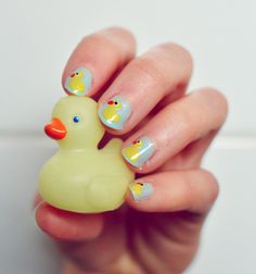 Ducky Nails Nails Duck, Fancy Baby Shower, Pride Nails, Nails Holiday, Duck Pins, Nails Classy, La Nails