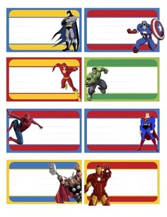 the avengers and captain america name tags