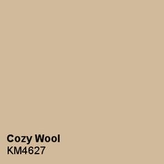 a beige color with the words cozy cover km527