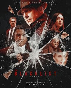 the poster for the upcoming movie, the blaclistt starring actors from left to right