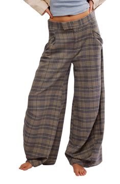 Free People Tegan Wide Leg Pants | Nordstrom Pants Nordstrom, 2024 Aesthetic, Mens Uggs, Jean Shirt Dress, Clothes Closet, Made Clothing, Plaid Pants, Sports Blazer, Denim Jumpsuit