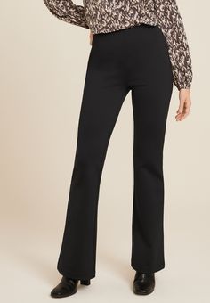 High Rise Pull On Flare Pant - Materials & Care:imported - 85% nylon 15% spandex - machine wash New Jeans Top, Wide Leg Jeans Cropped, Maternity Pajamas, Adaptive Clothing, Skirt Crop, Only Jeans, Flare Pant, Pajamas Comfy, Curvy Jeans